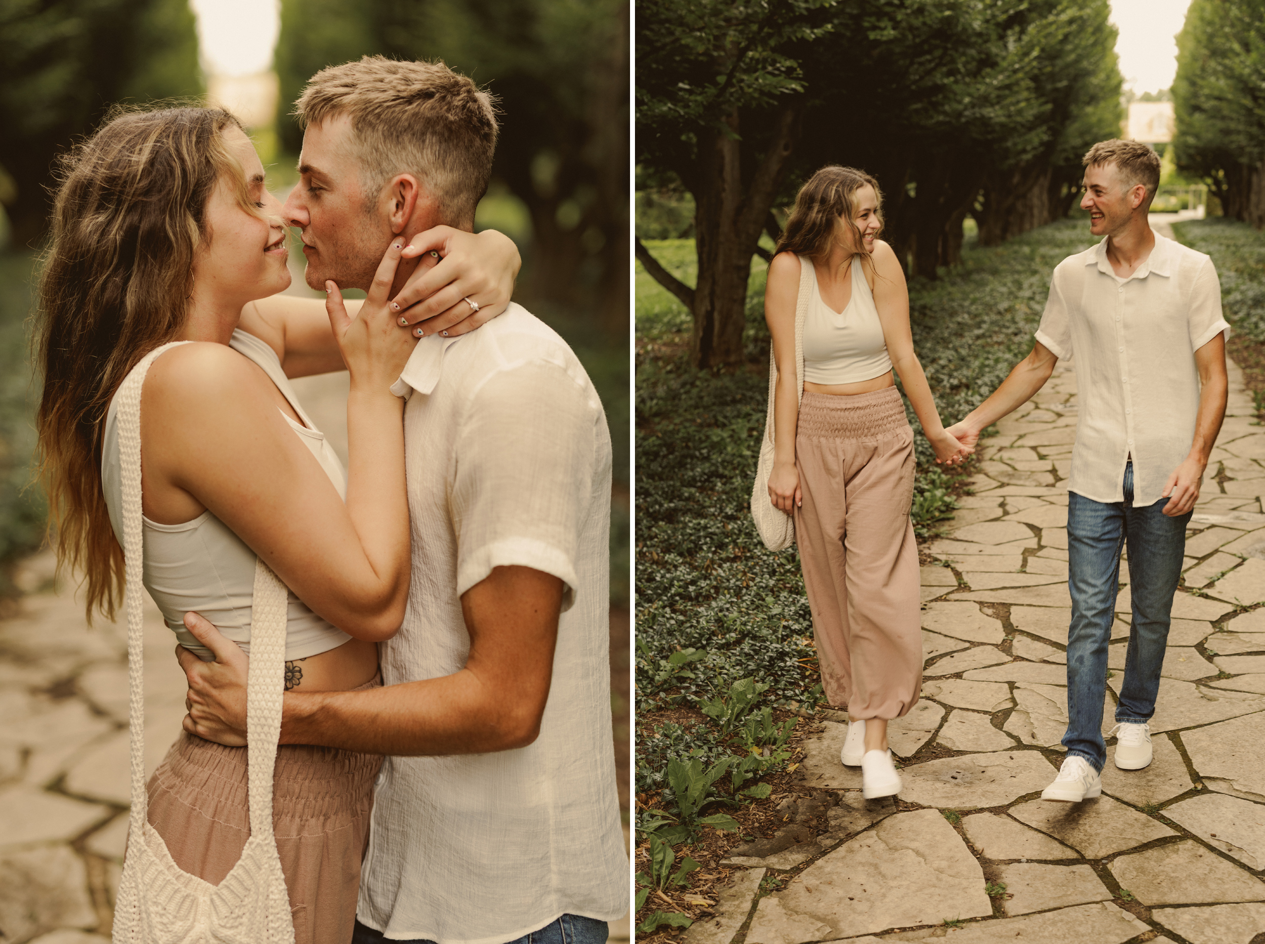 Niagara surprise proposal garden photography couple
