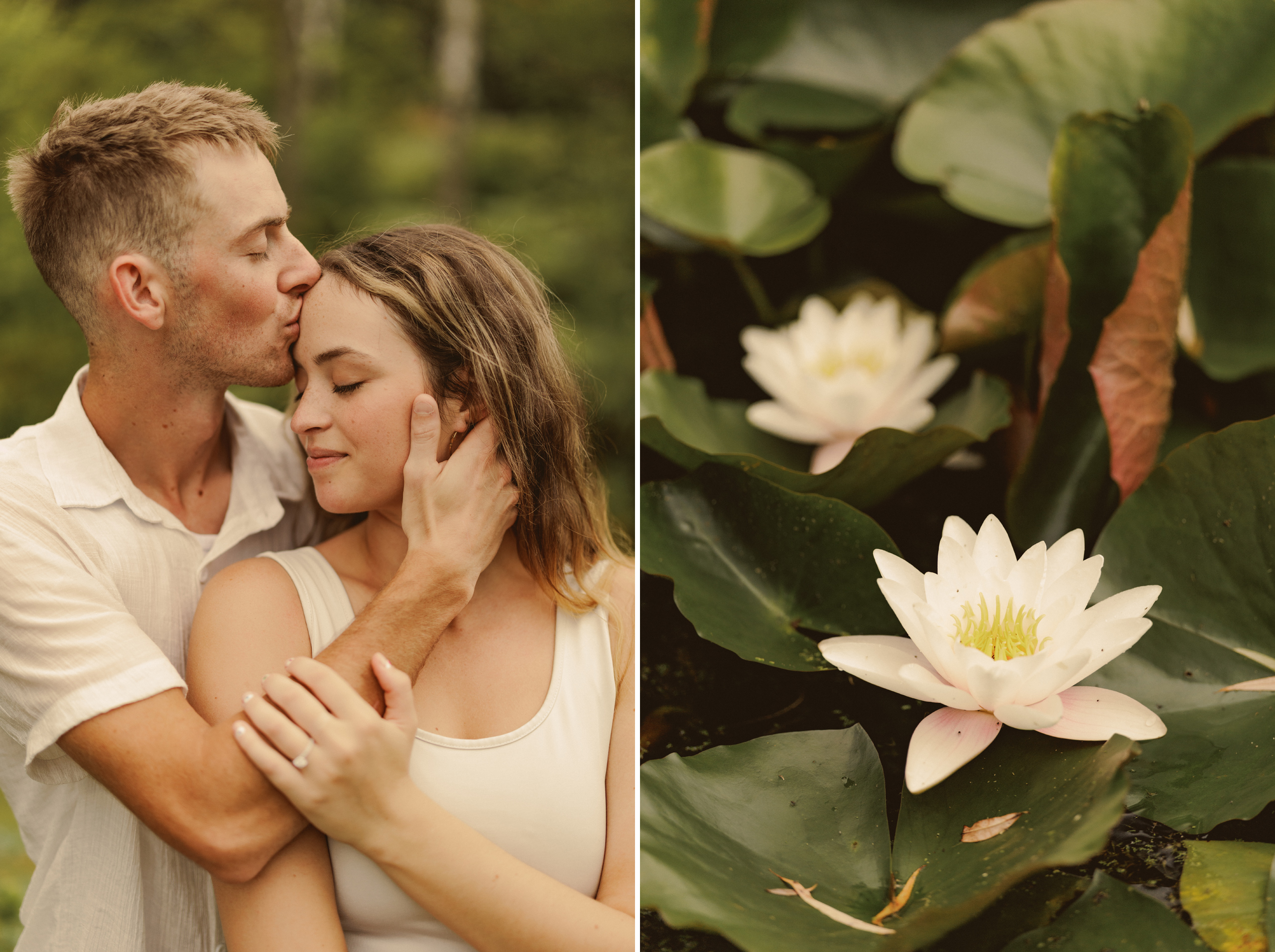 Niagara surprise proposal garden photography couple