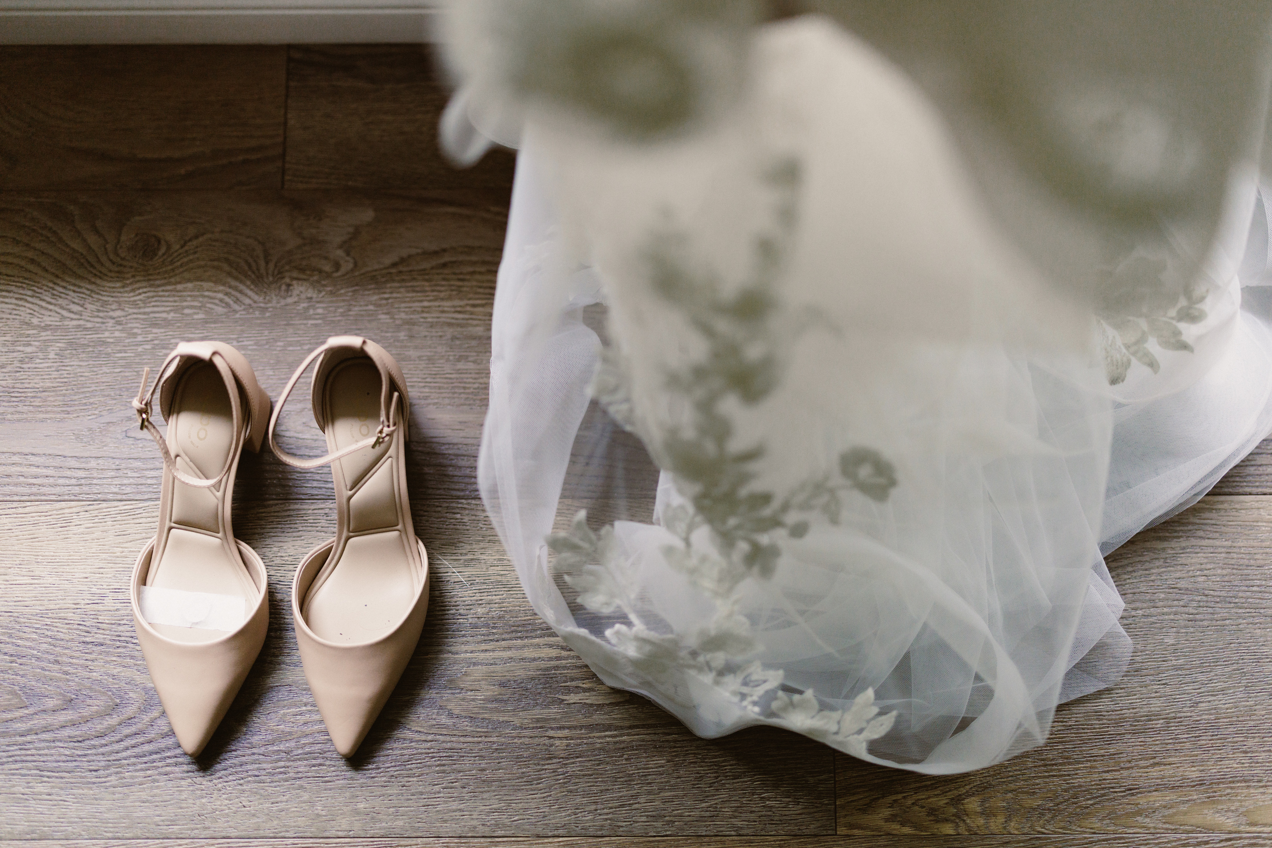wedding dress shoes bride getting ready estate house vineland