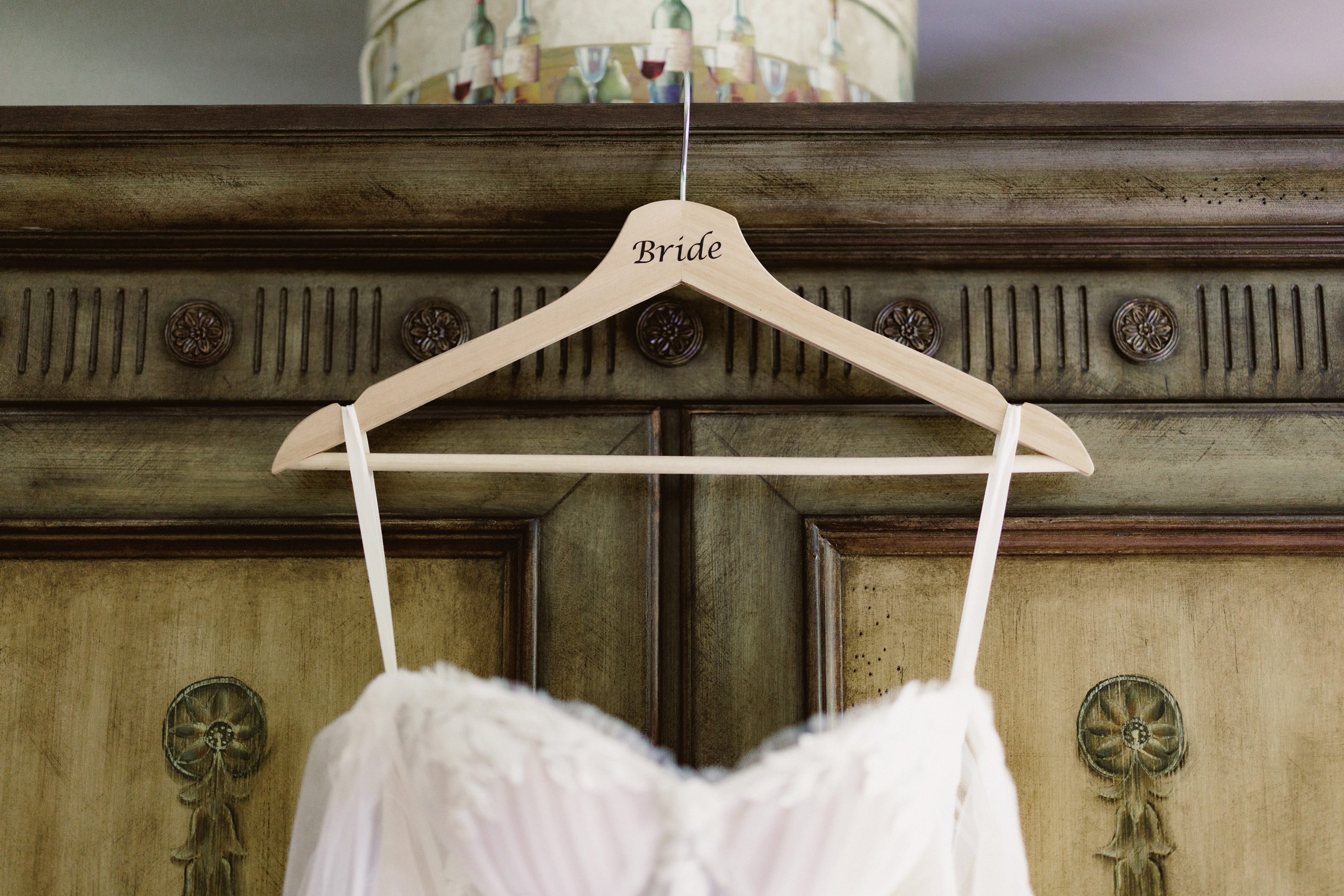 bride wooden hanger