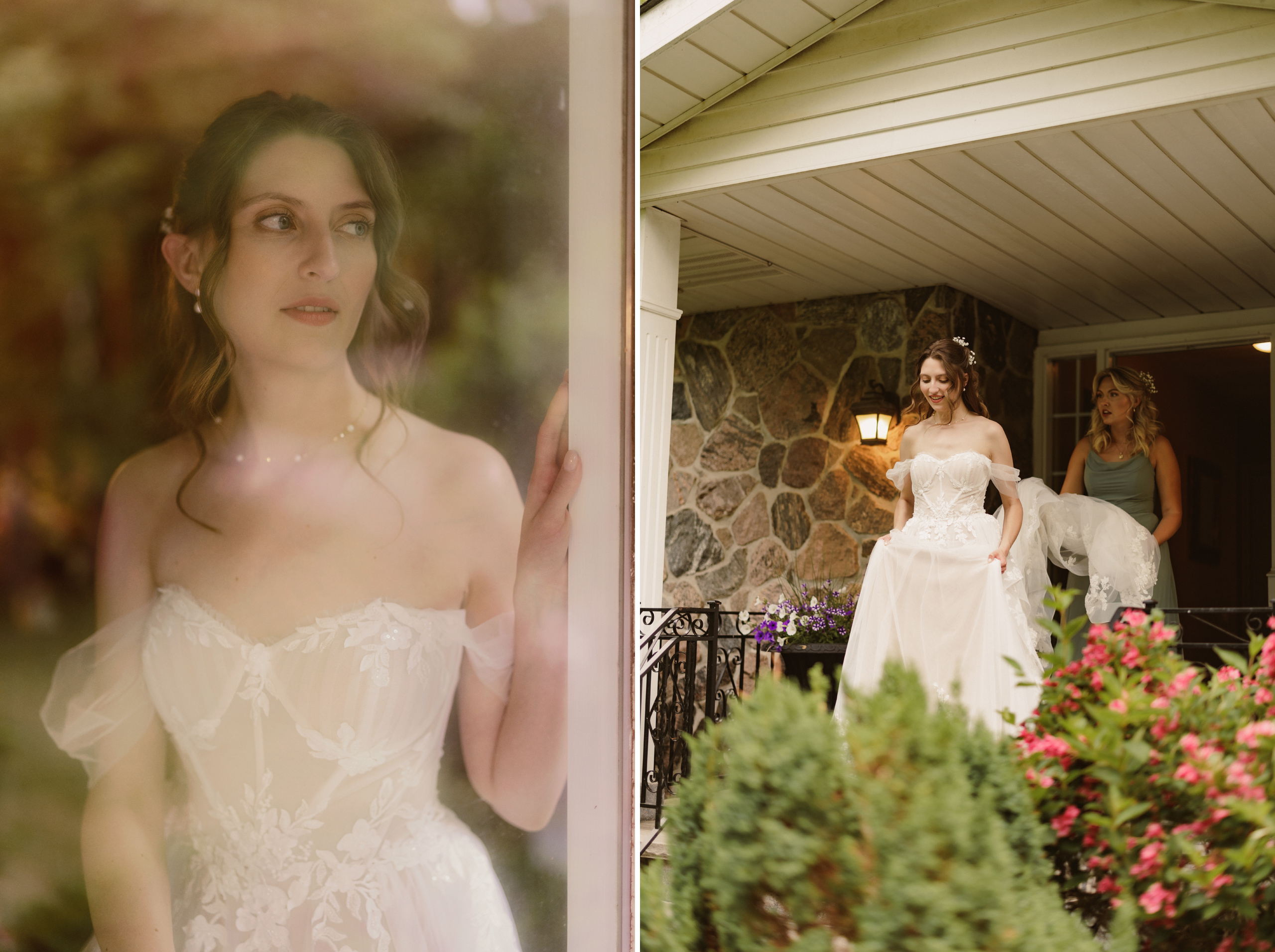 soft dreamy bridal portrait fairytale niagara photographer