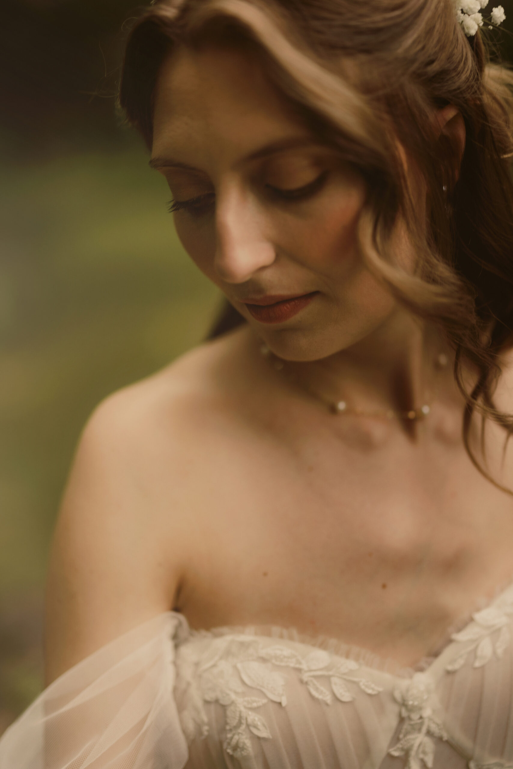 soft dreamy film portrait bride niagara afterglow images