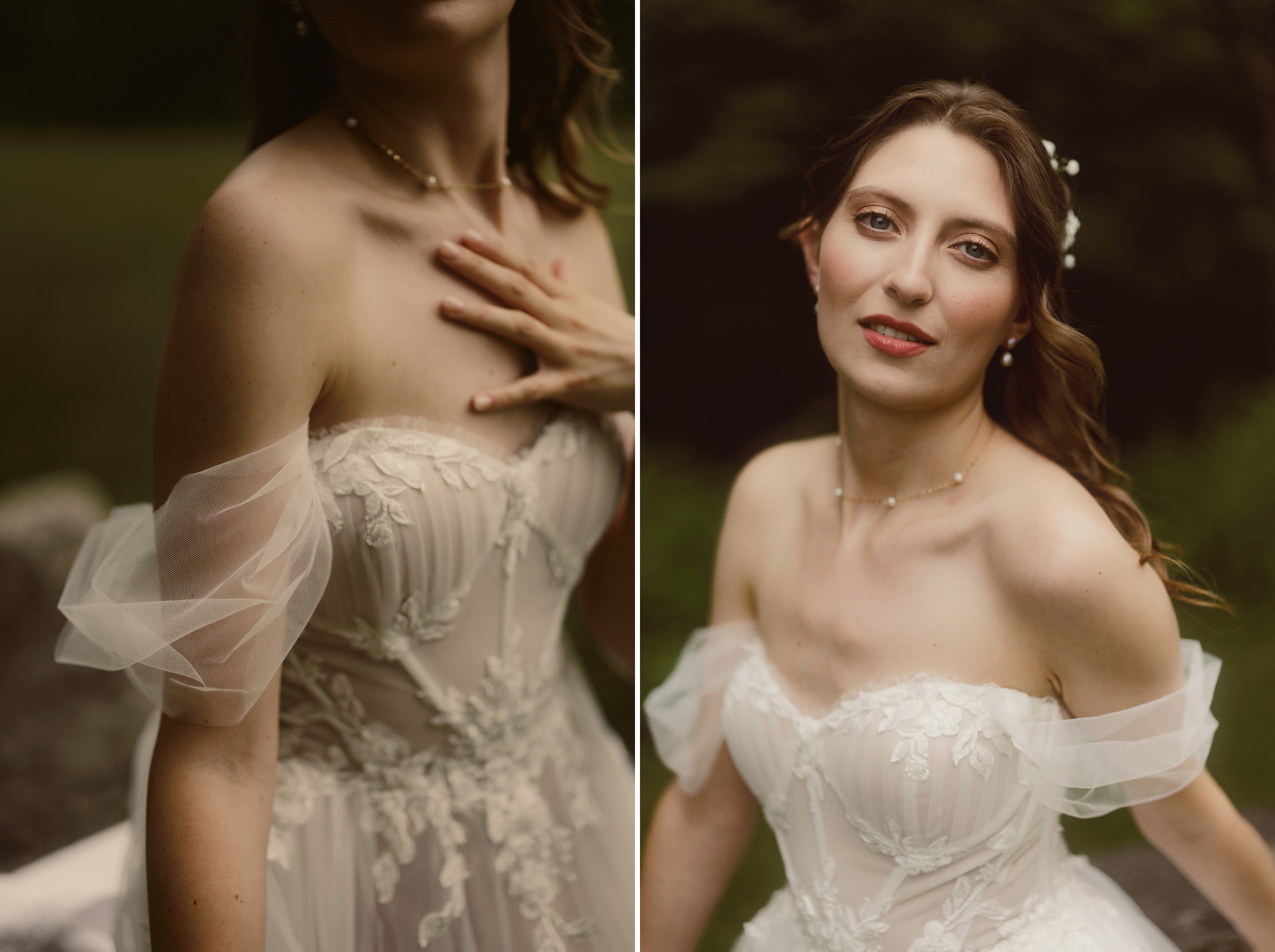 soft dreamy film portrait bride niagara afterglow images