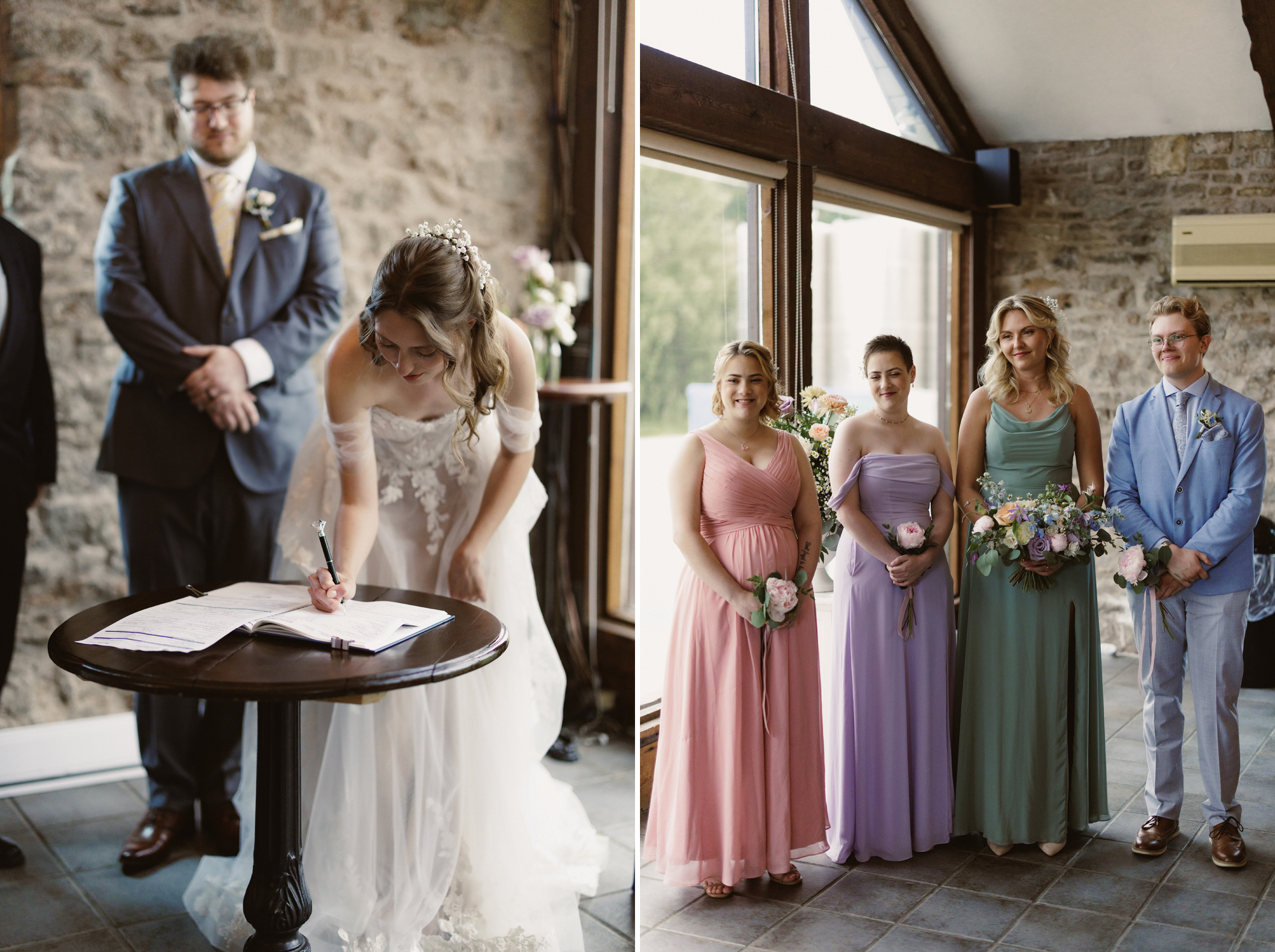 signing register wedding ceremony vineland estates