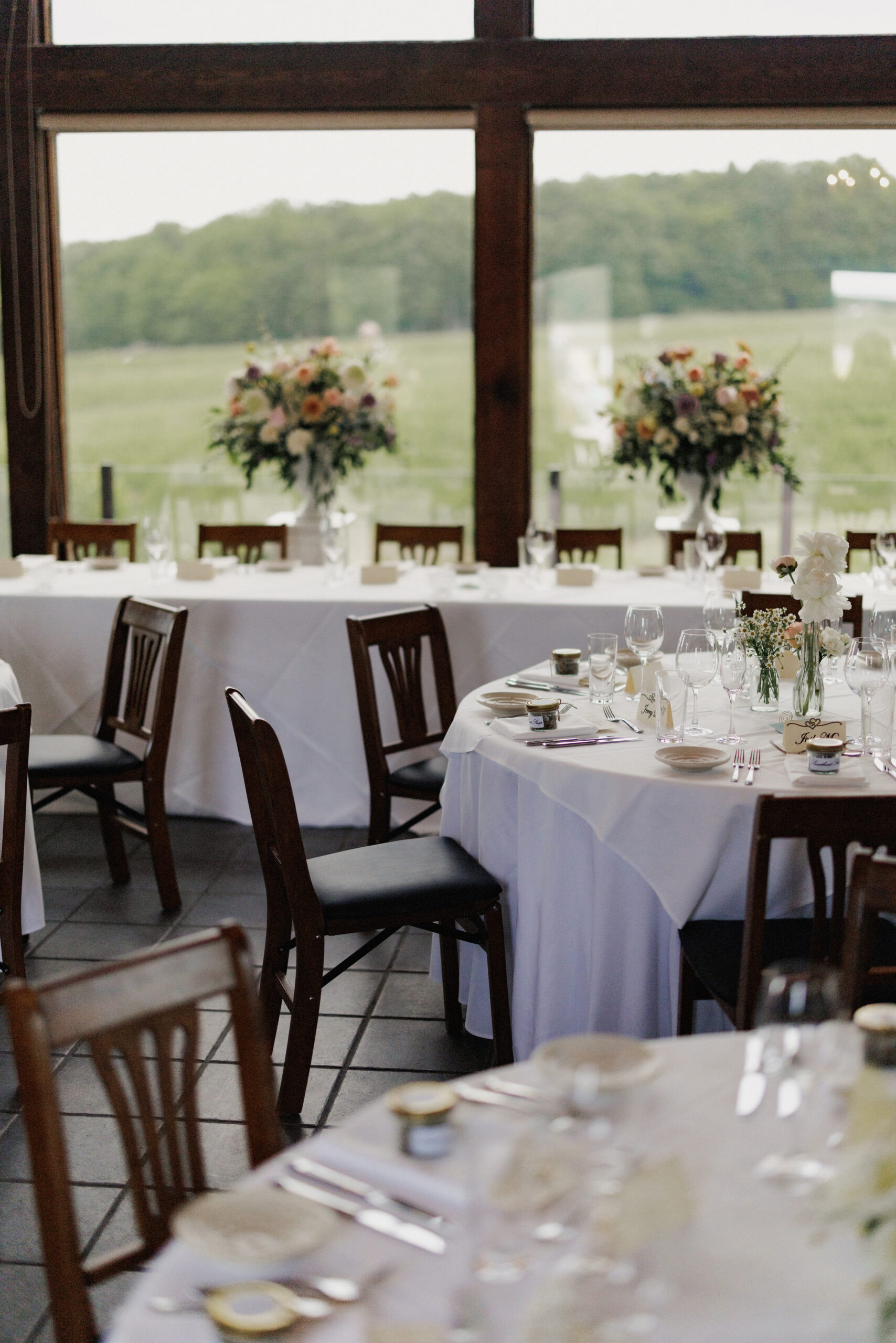 wedding reception carriage house vineland estates interior