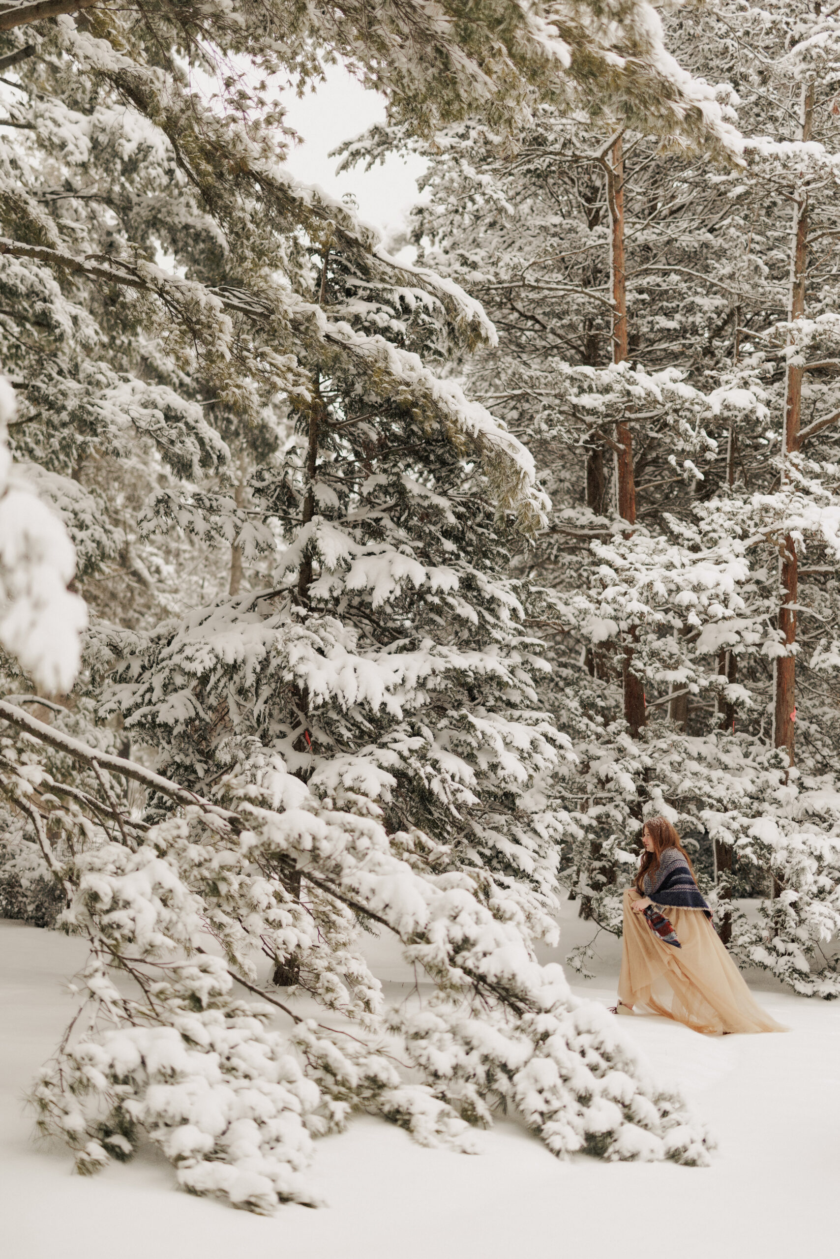 snow winter maternity pregnant niagara photographer afterglow images
