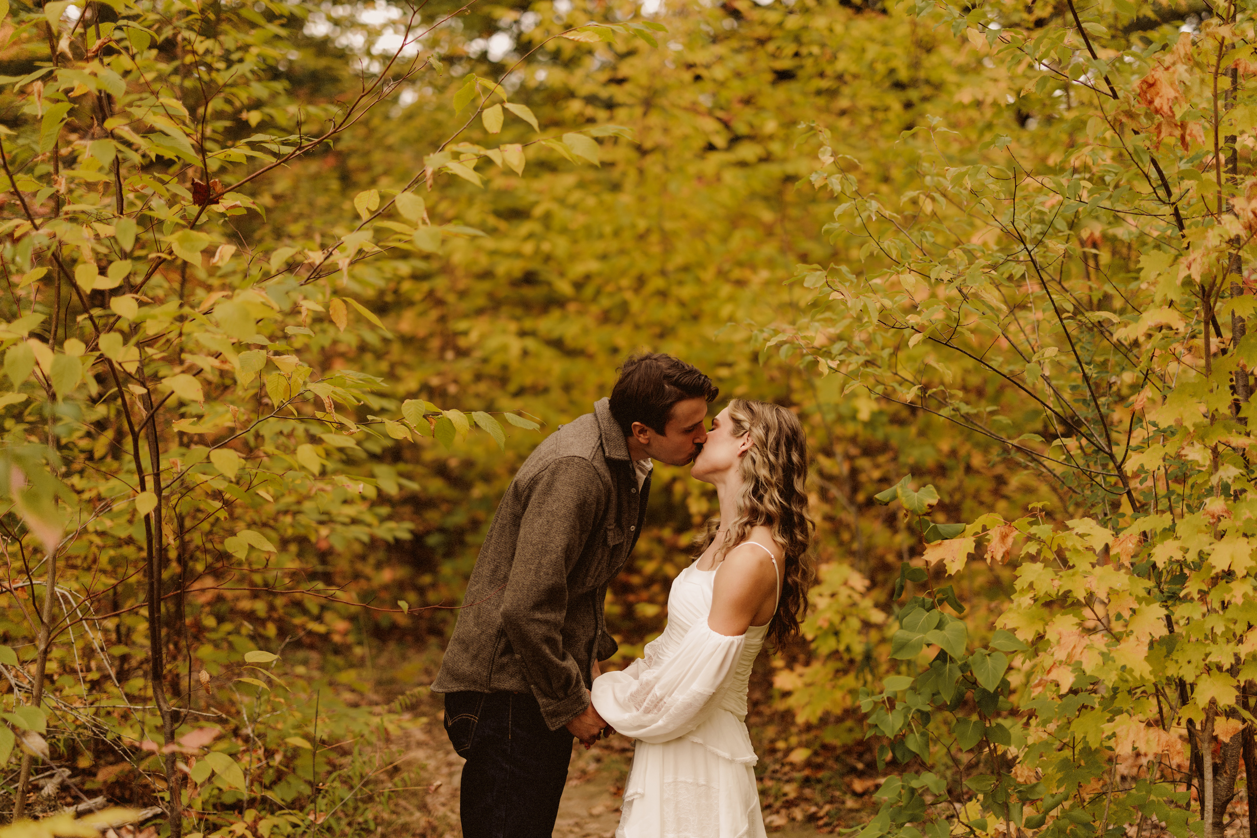 niagara engagement session forest autumn fall