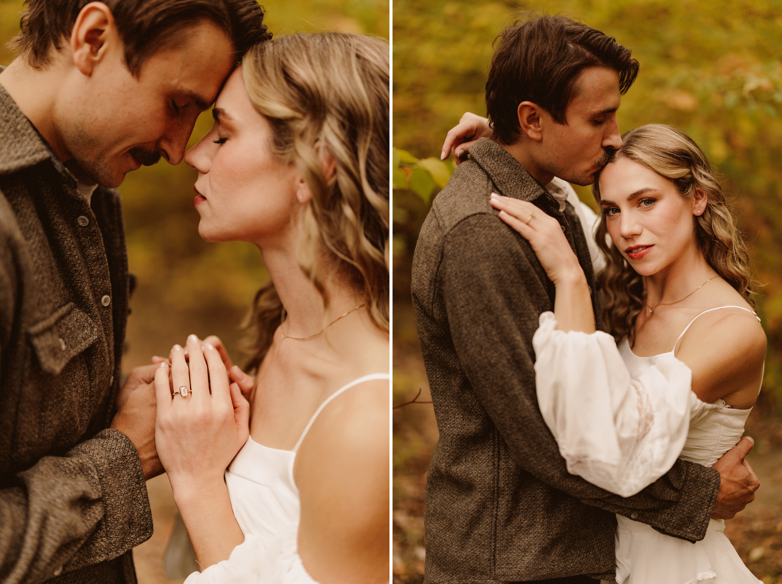 niagara engagement session forest autumn fall