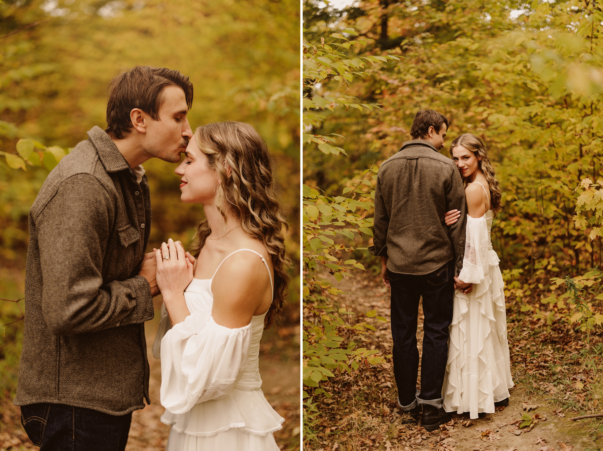 niagara engagement session forest autumn fall