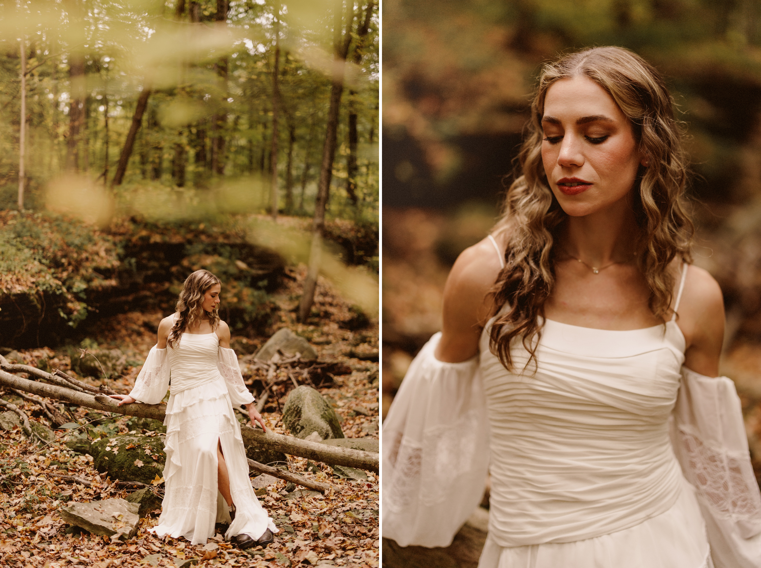 niagara engagement session forest autumn fall