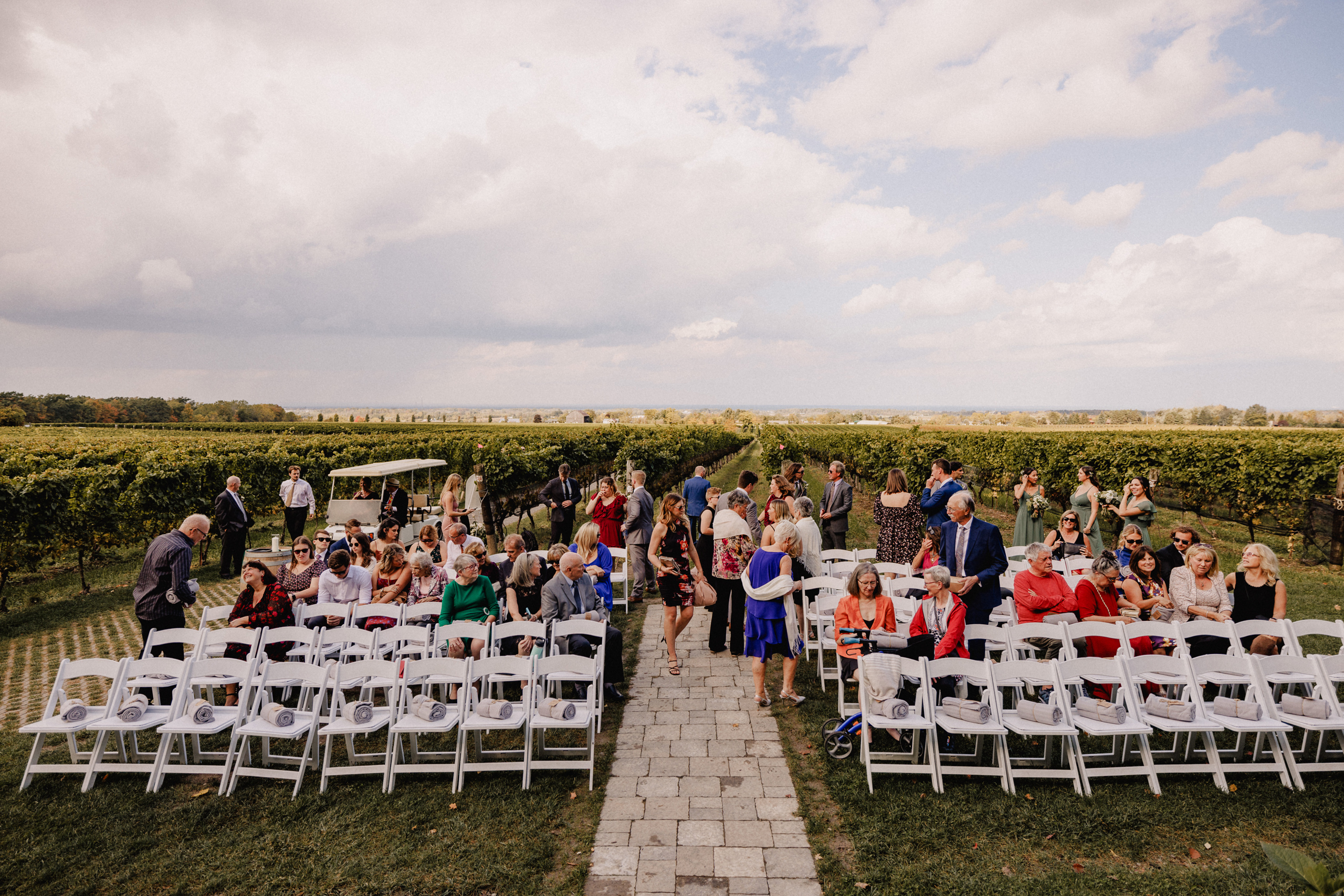 escarpment site wedding cave spring vineyard fall autumn