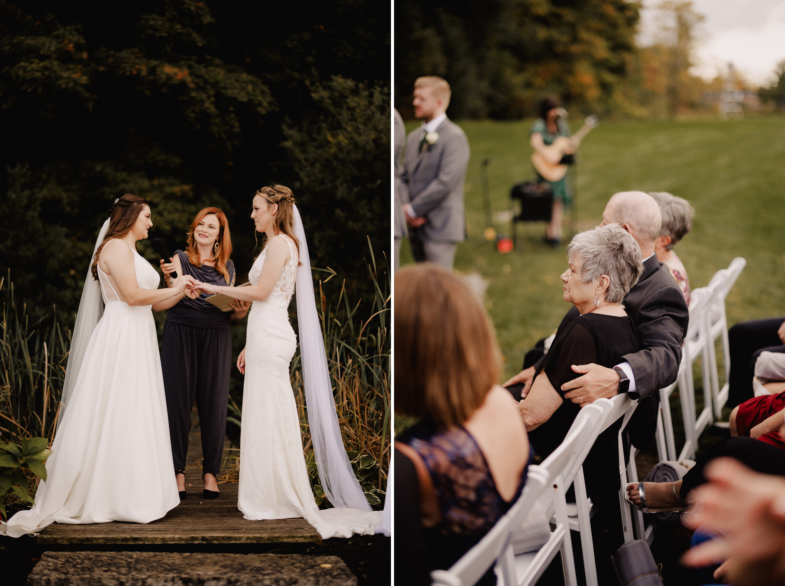 catherine skinner wedding officiant cave spring vineyard autumn