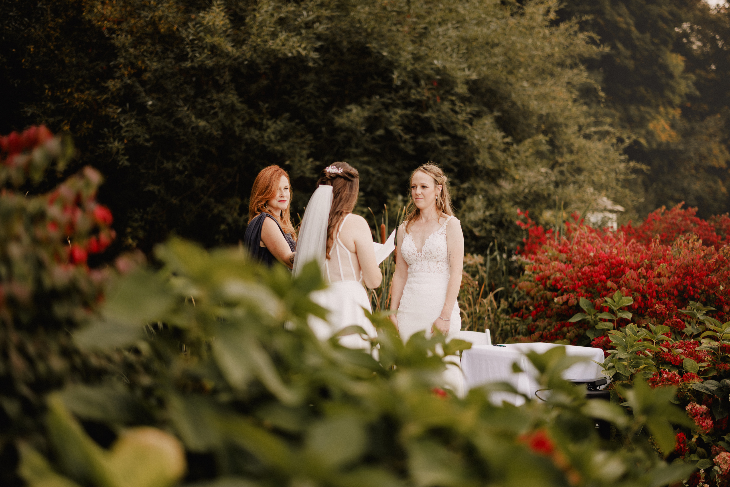 catherine skinner wedding officiant cave spring vineyard autumn