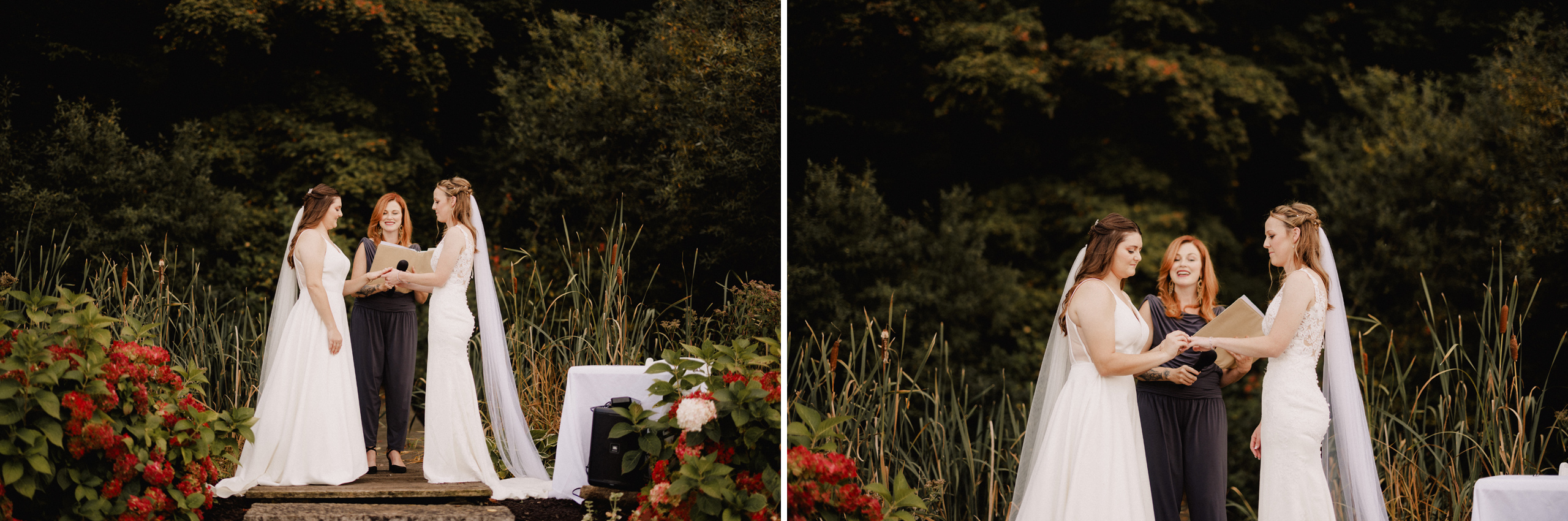 catherine skinner wedding officiant cave spring vineyard autumn