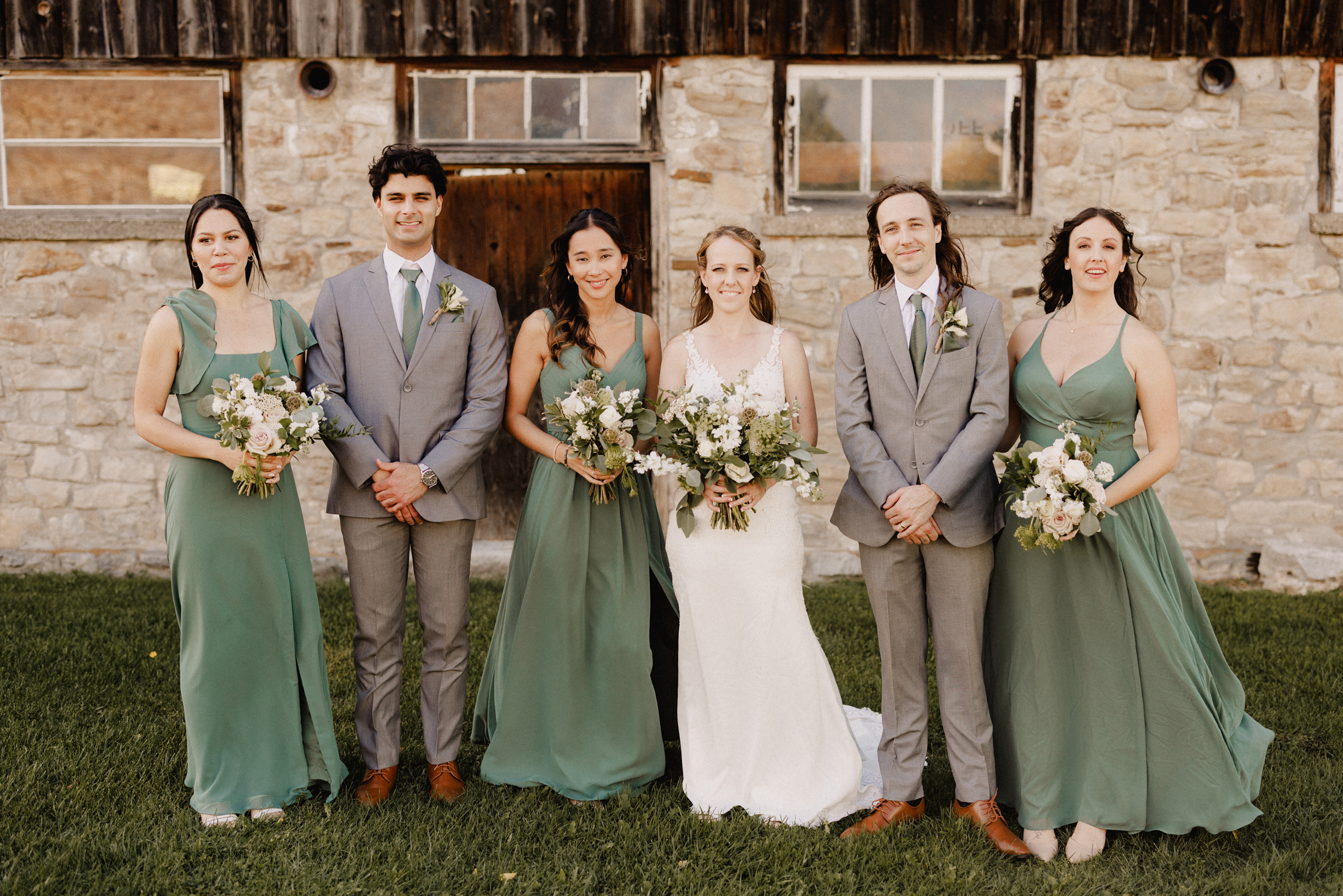 best friends wedding party cave spring