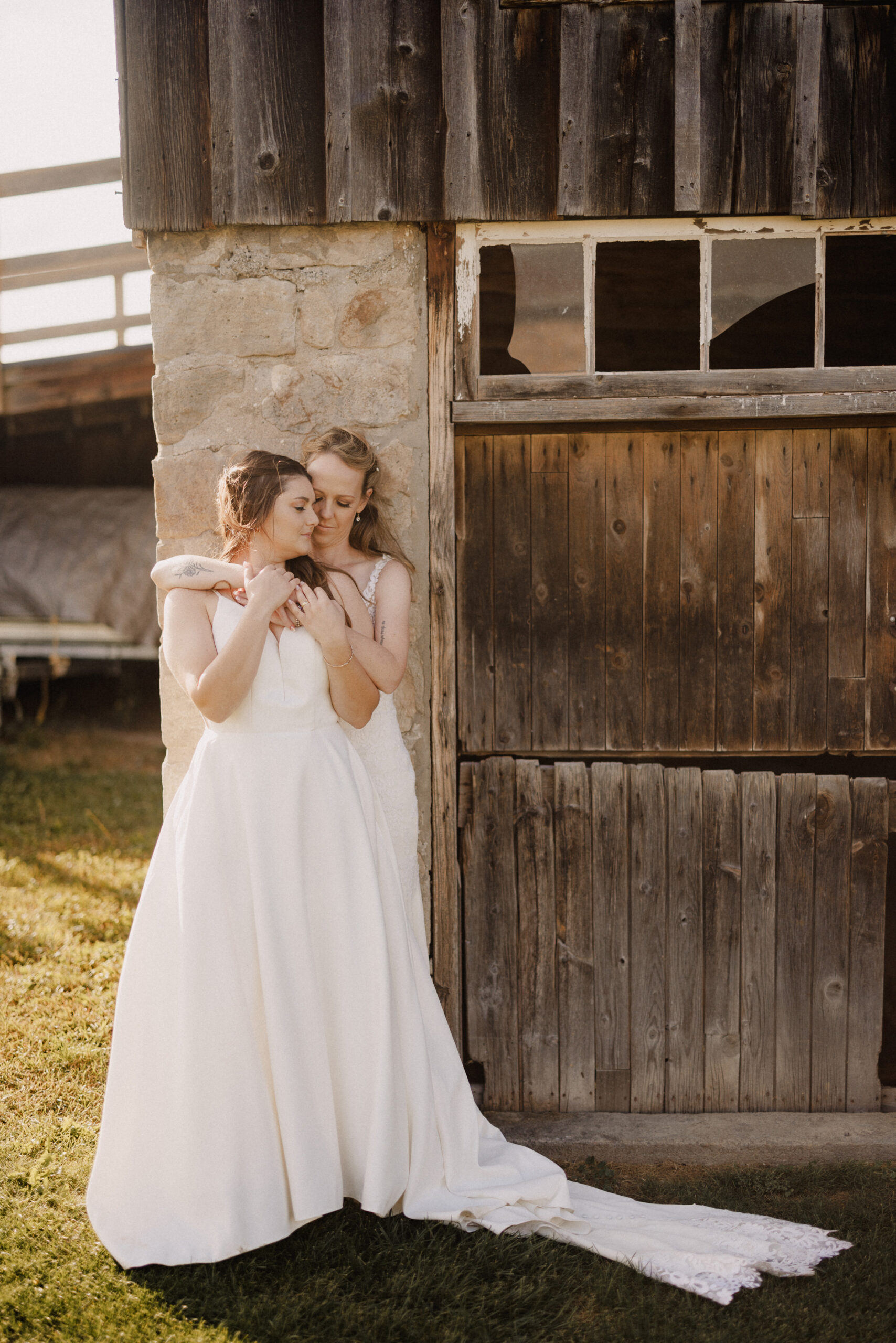 romantic photo same sex wedding cave spring fall autumn