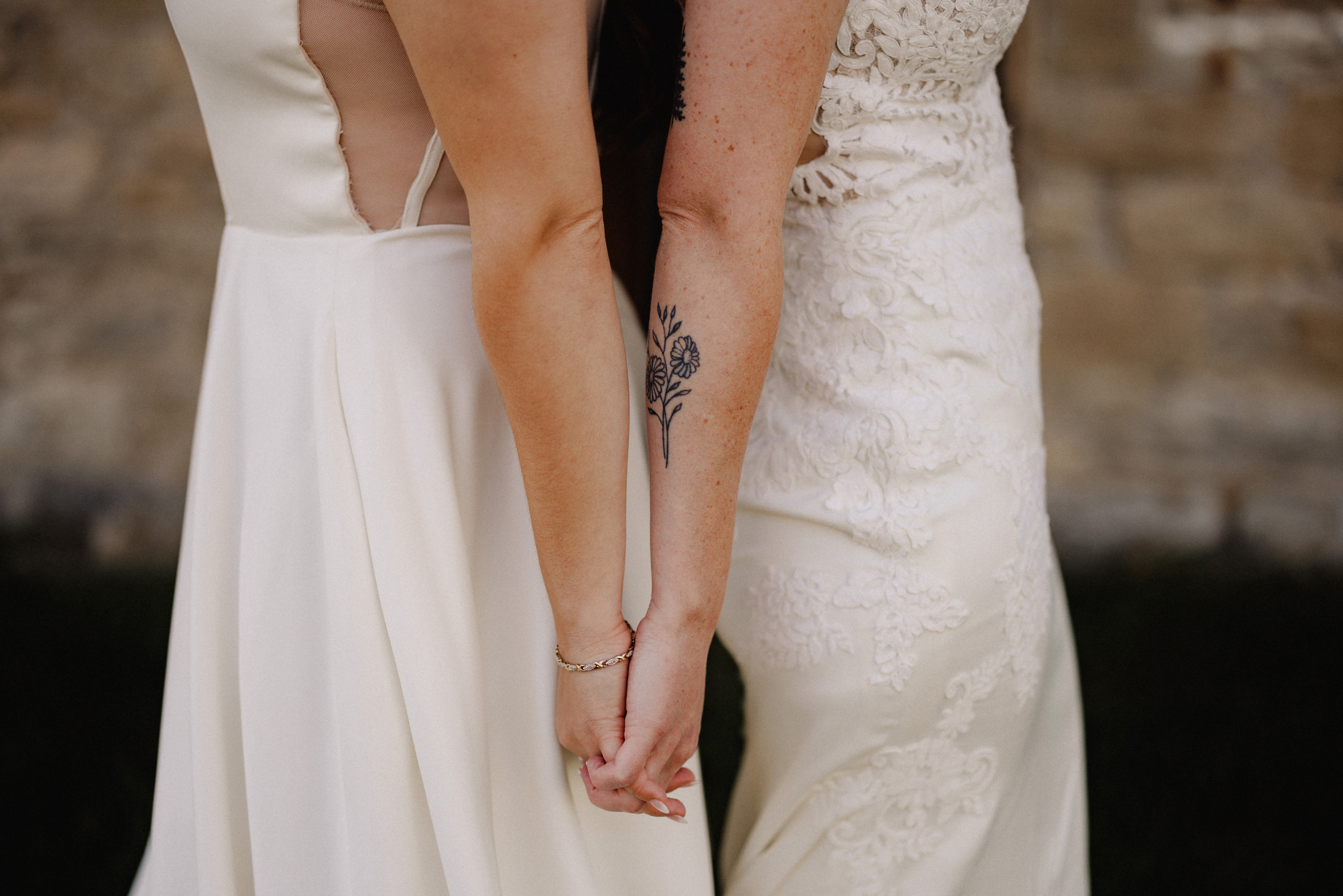 romantic photo same sex wedding cave spring fall autumn