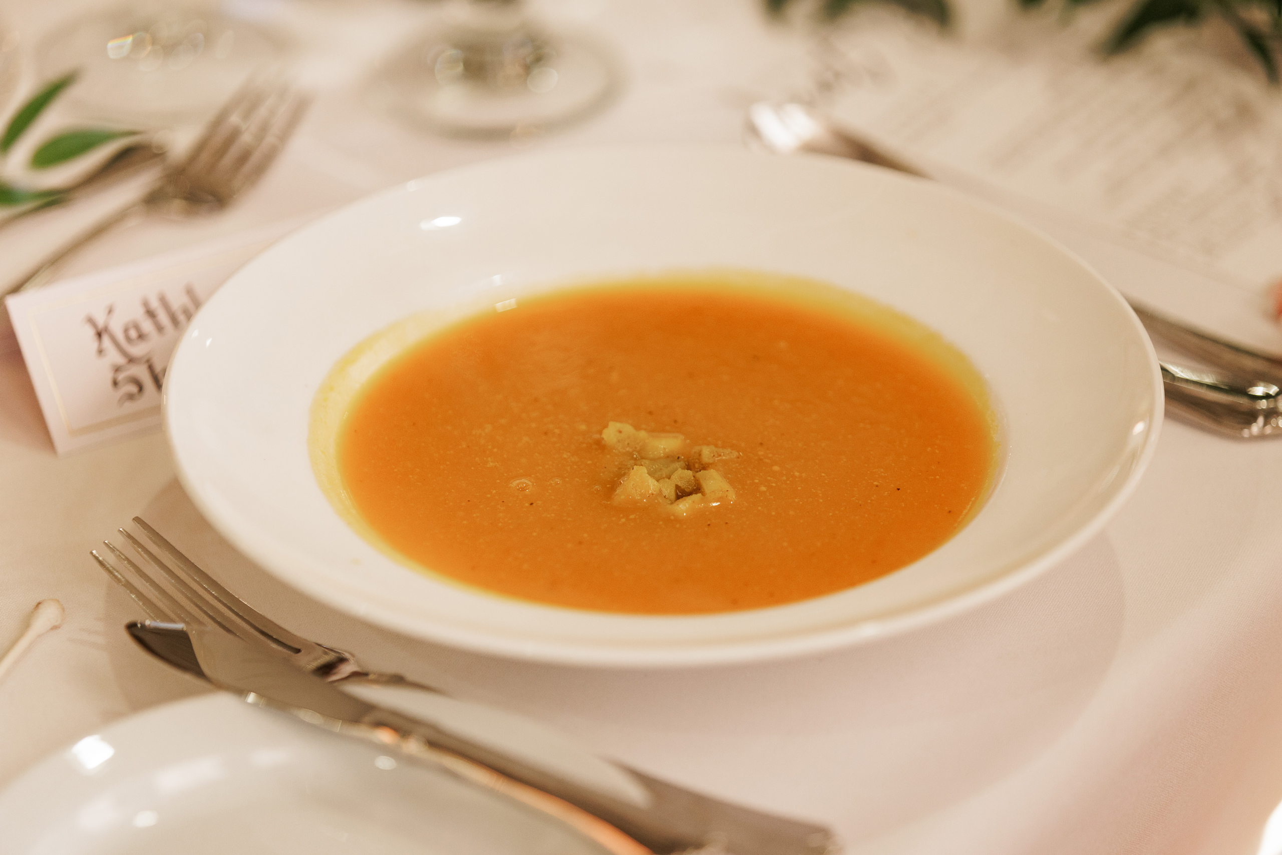 first course soup inn on the twenty wedding fall