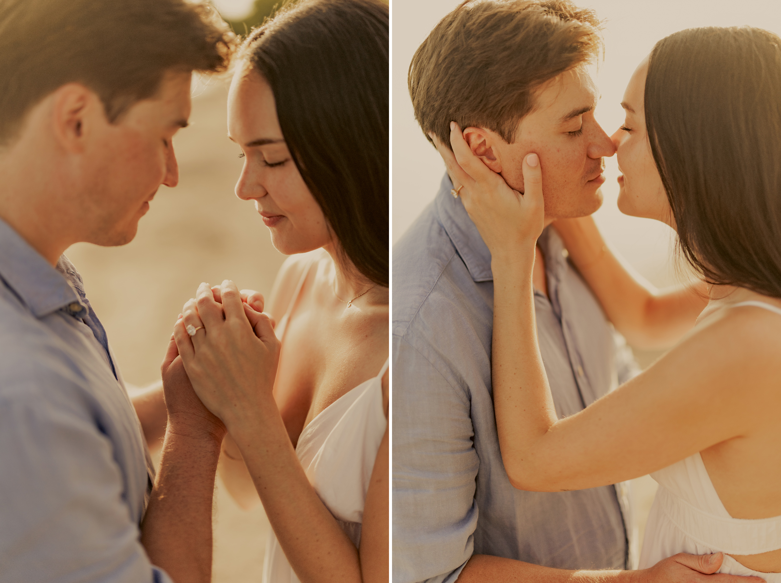 romantic beach couples session niagara