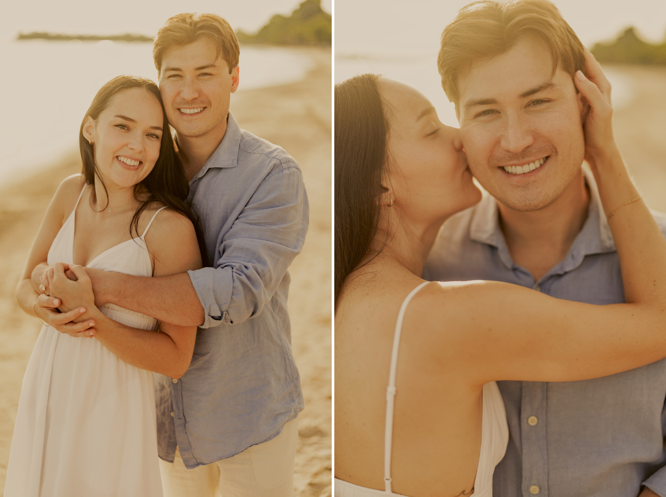 romantic beach couples session niagara