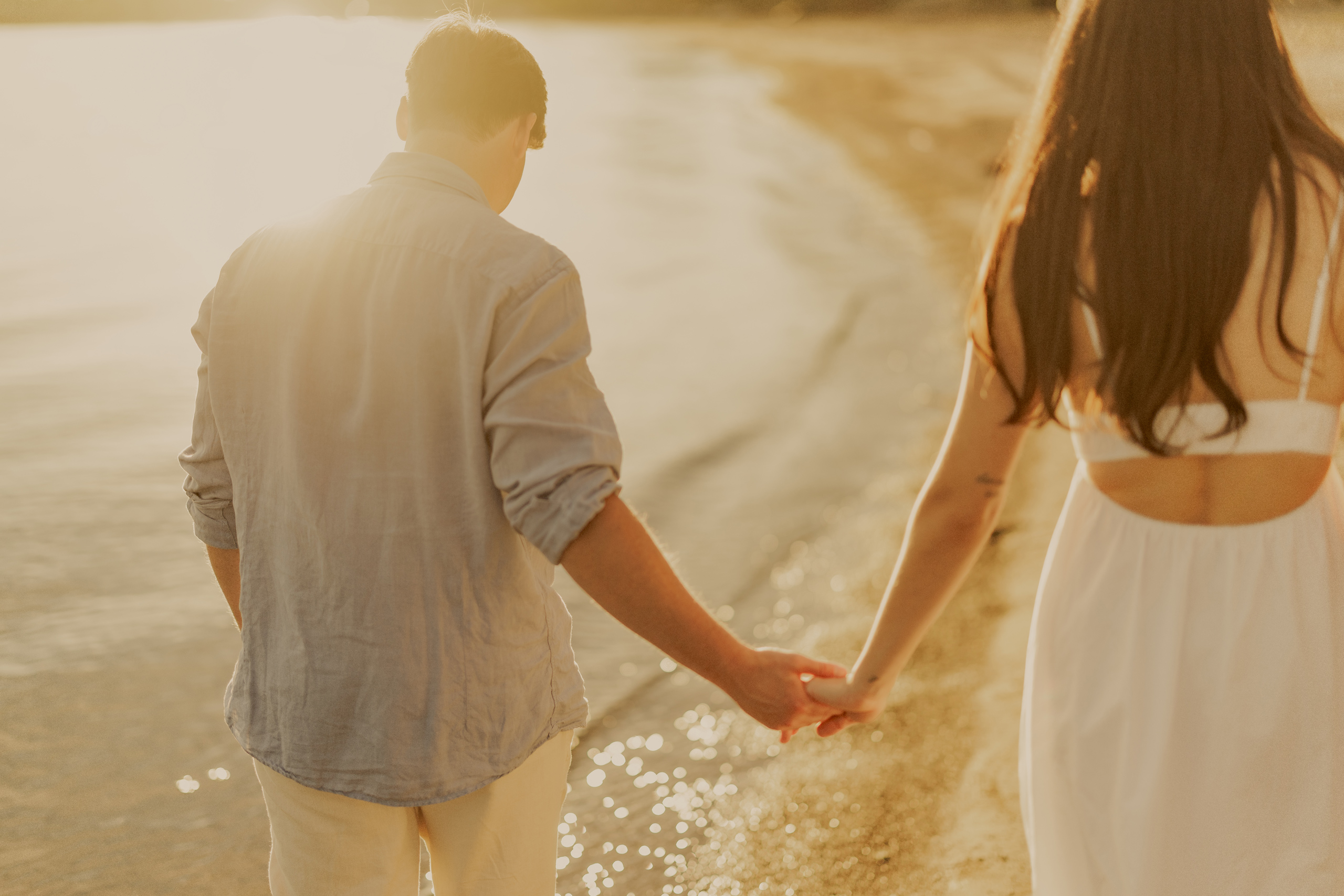sunset beach engagement session niagara afterglow images