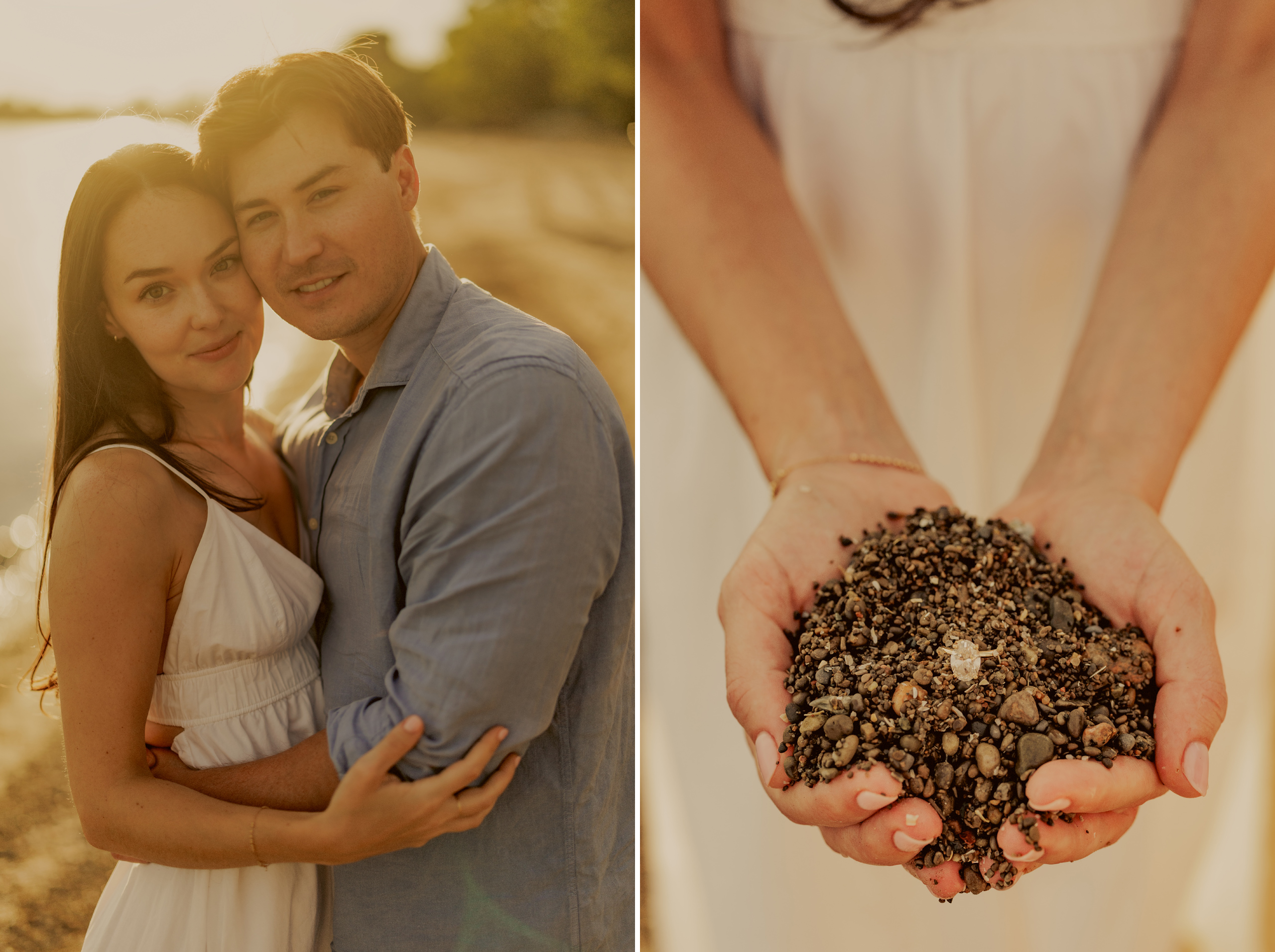 beach engagement session niagara afterglow images