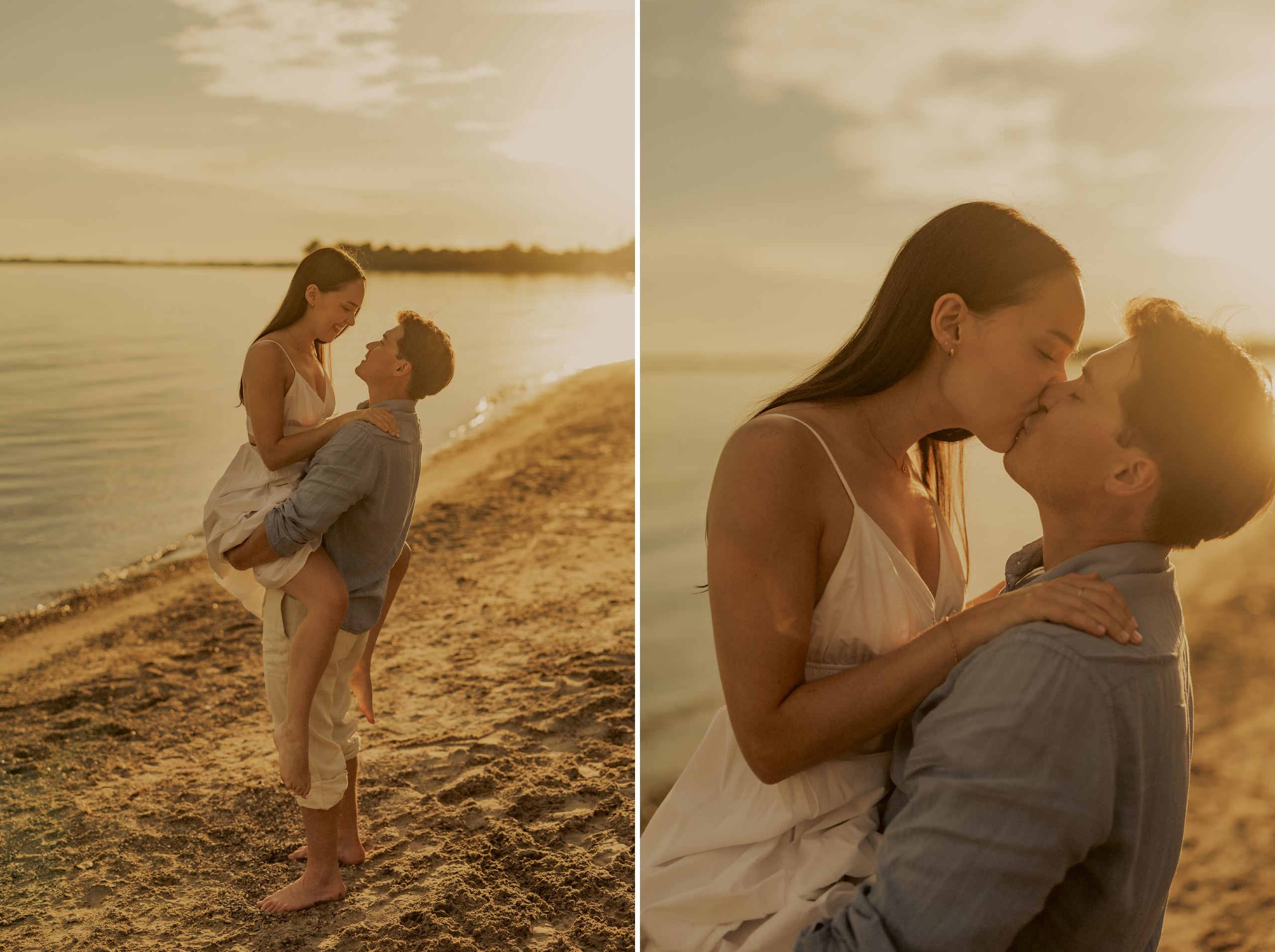 beach engagement session niagara afterglow images
