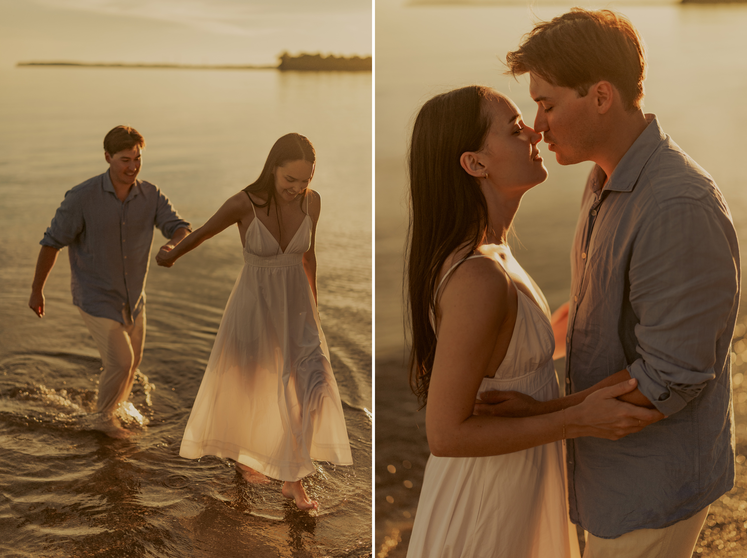 beach engagement session niagara afterglow images